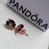 Orecchini Pandora Viole del Pensiero Luminose