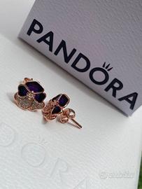 Orecchini Pandora Viole del Pensiero Luminose