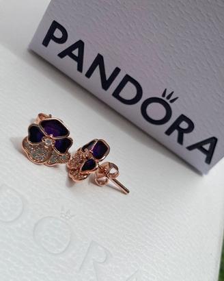 Orecchini Pandora Viole del Pensiero Luminose