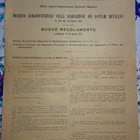 DecretoI Guerra 1917 Requisizione Metalli WWI 
