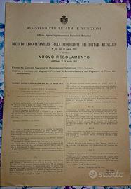 DecretoI Guerra 1917 Requisizione Metalli WWI 