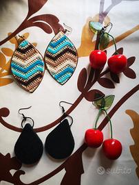 orecchini ciliegia, colorati donna