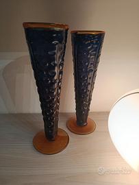 coppia Vasi Murano 46cm vintage 
