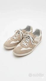 Sneakers Lumberjack in Suede e Tela – Beige/Panna