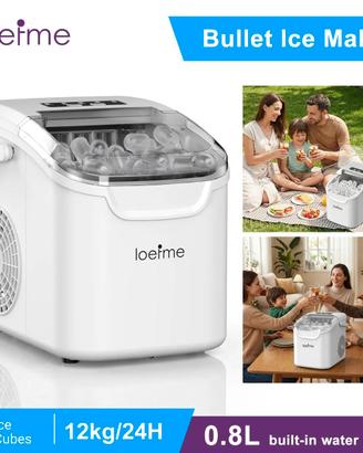 Macchina per il Ghiaccio Portatile 0.8L LOEFME