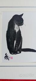 2 stampe originali di gatti rarissima 