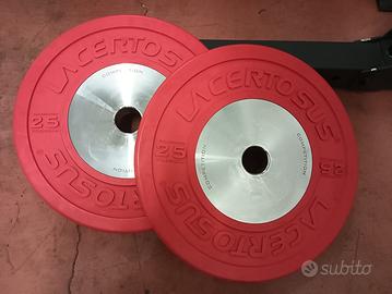 Dischi pesi 25 kg elite bumper lacertosus