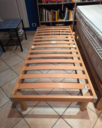 2 reti a doghe e 2 materassi vendibili separatamen