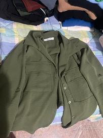 Camicetta verde militare, taglia L