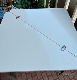 Tavolo bianco 80x80 salva spazio
