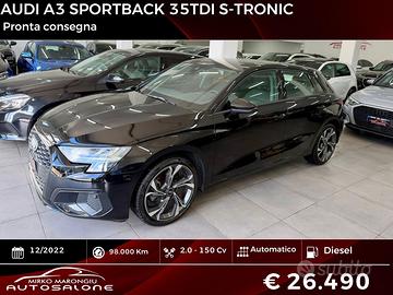 Audi A3 SPB 35 TDI S tronic FINANZIABILE