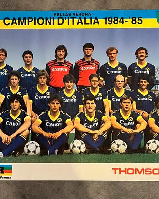 Poster Hellas Verona Campioni d'Italia 1984-85
