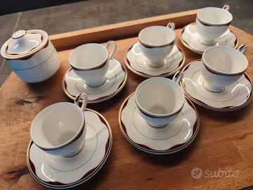 6 tazzine caffé + 2 zuccheriere Schonhuber Franchi