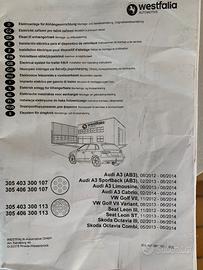 Kit elettrico Westfalia gancio traino