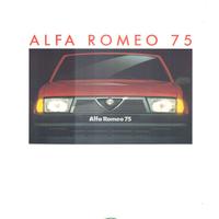 ALFA 75 1° SERIE BROCHURE ORIGINALE  del 1988