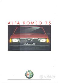 ALFA 75 1° SERIE BROCHURE ORIGINALE  del 1988