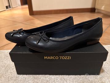 Ballerine Marco Tozzi  in pelle con fiocco