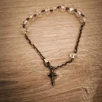 Bracciale rosario con croce