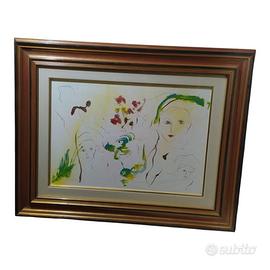 Quadro 'Madre e Figli' Ernesto Treccani autentico