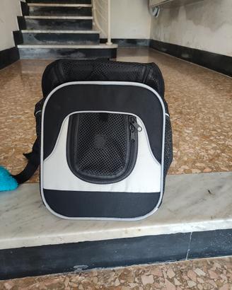 Trasportino, zainetto a spalla , per cani piccola 