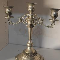 candelabro de alpaca 3 bracci 
