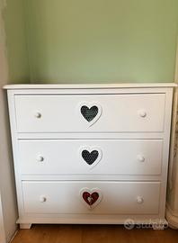 Cassettiera in legno