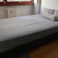 Letto con rete a doghe + materasso