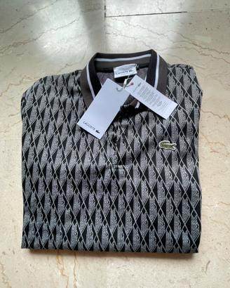 Polo Lacoste Monogram Geometrico-Taglia XL