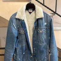 Giubbotto jeans con pelliccia Tommy