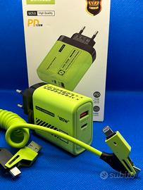 Caricatore 120W con cavo 4 in 1