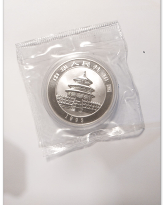 1993 China 10 YUAN Panda Coin Panda Silver
