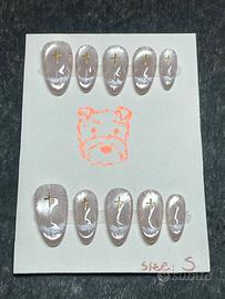 fake nail/unghie finte fatto a mano