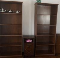 2 librerie legno scuro