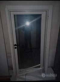 Porta con specchio da interno completa