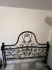 Letto Matrimoniale in Ferro Battuto Ottocento