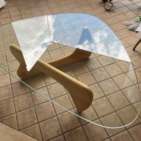 Replica Noguchi  - Tavolino in legno e vetro