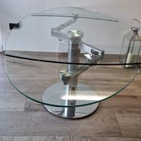 Tavolo vetro acciaio