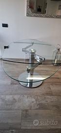 Tavolo vetro acciaio