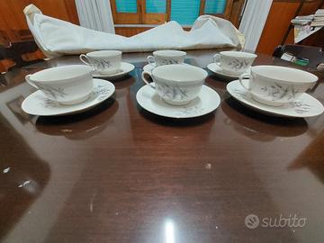 servizio di 6 tazze da thè antico