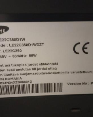 Televisore Samsung 22 pollici