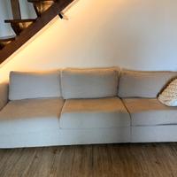 Divano letto Ikea con  pouf contenitore