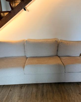 Divano letto Ikea con  pouf contenitore