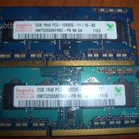 Ram sodimm PC3 12800 2x2 4 Gb