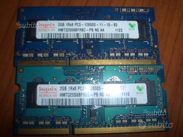 Ram sodimm PC3 12800 2x2 4 Gb
