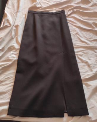 gonna lunga marrone max mara
