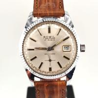 Rowil Date 17 rubis acciaio anni 70' automatico