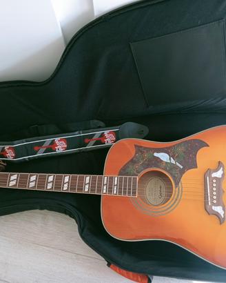 Epiphone Dove Pro/VB chit. elettrificata+custodia 