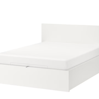 Letto matrimoniale contenitore IKEA + Materasso