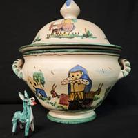 D’ arienzo – Imponente Zuppiera ceramica vietrese