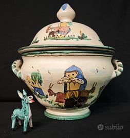 D’ arienzo – Imponente Zuppiera ceramica vietrese